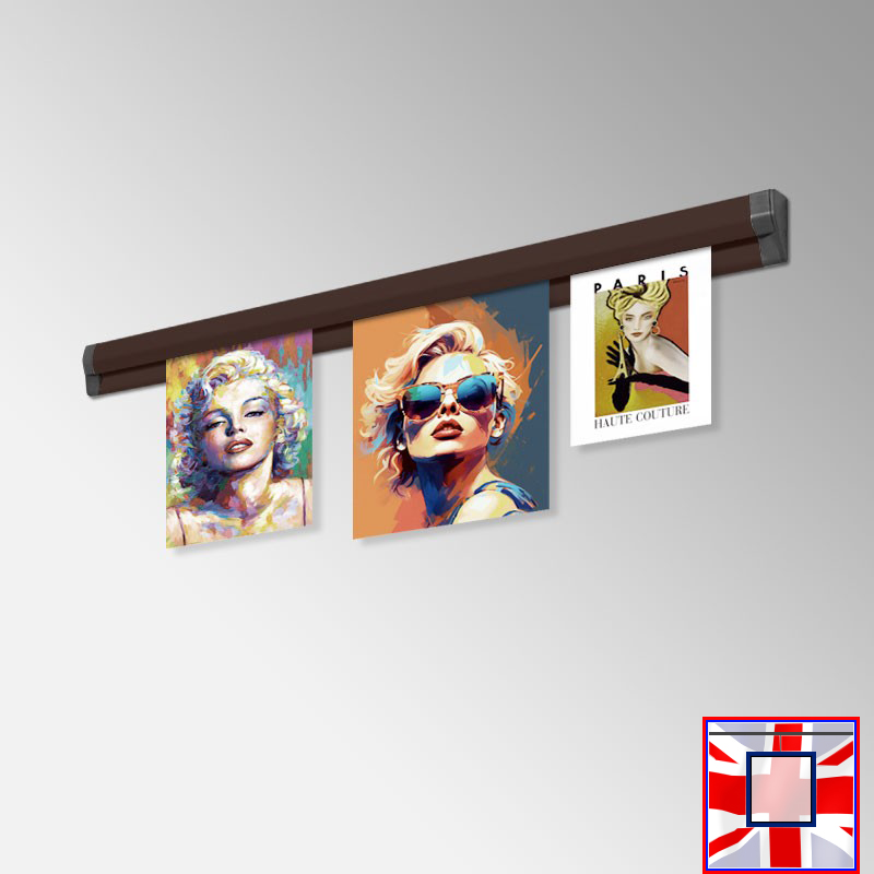 Poster Display Rail – Present Cards, Photos & Prints! (60cm to 150cm)