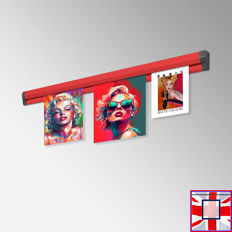 Poster Display Rail – Present Cards, Photos & Prints! (60cm to 150cm)