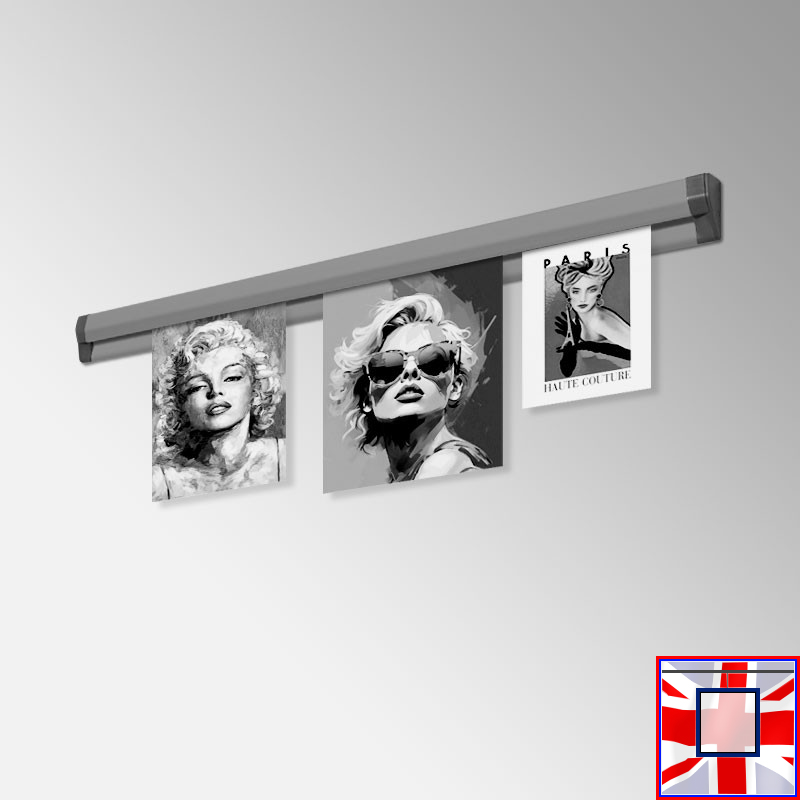 Poster Display Rail – Present Cards, Photos & Prints! (60cm to 150cm)