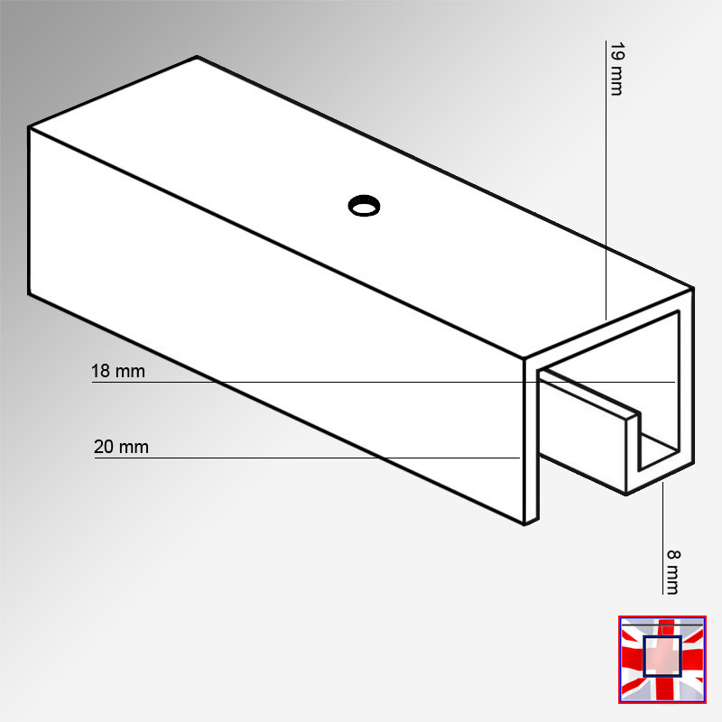 Suspended Rail Kit for Hanging Rugs (2M)