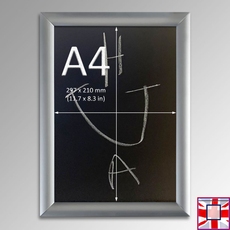 Small Tabletop Chalkboard with Wooden Frame (A3/A4)