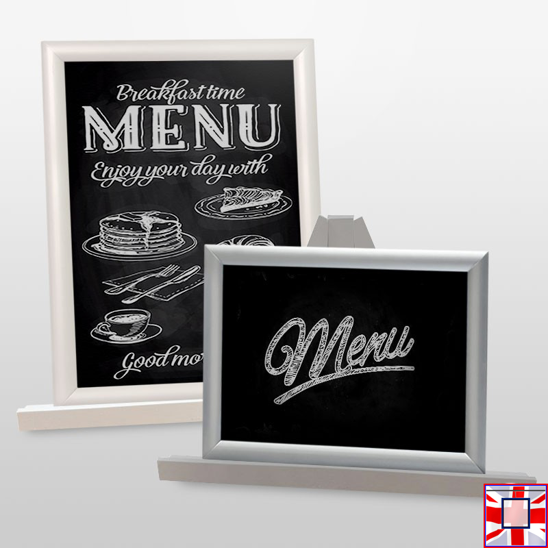 Small Tabletop Chalkboard with Wooden Frame (A3/A4)