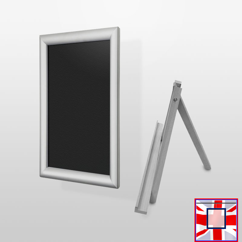 Small Tabletop Chalkboard with Wooden Frame (A3/A4)