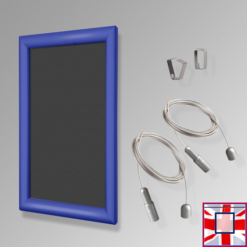 Blue Chalkboard Hanging System – Ceiling to Floor
