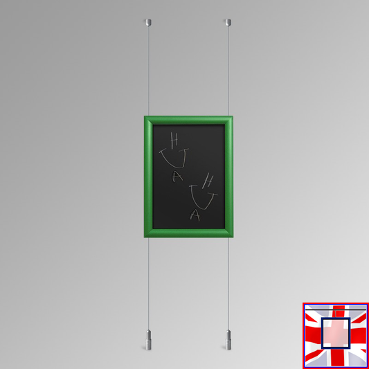 Green Chalkboard Hanging System – Ceiling to Floor