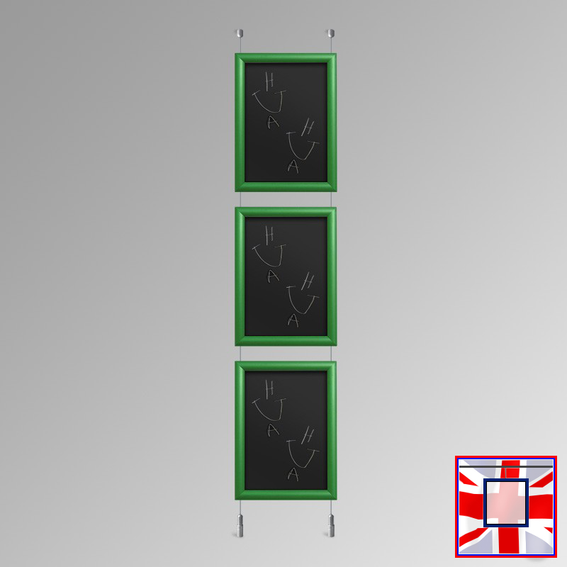 Green Chalkboard Hanging System – Ceiling to Floor