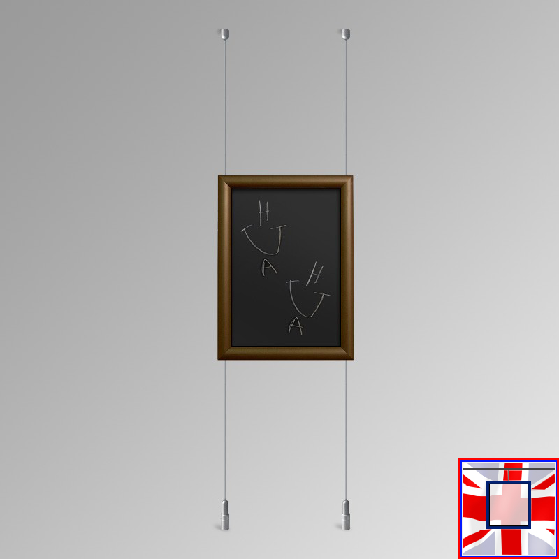 Walnut Chalkboard Hanging System – Ceiling to Floor