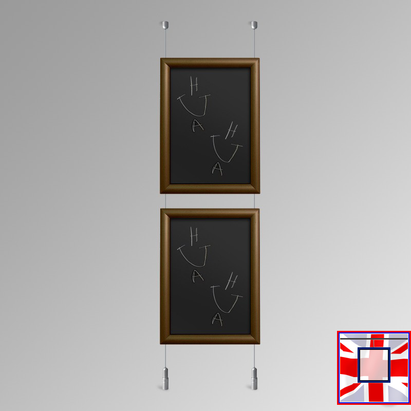 Walnut Chalkboard Hanging System – Ceiling to Floor