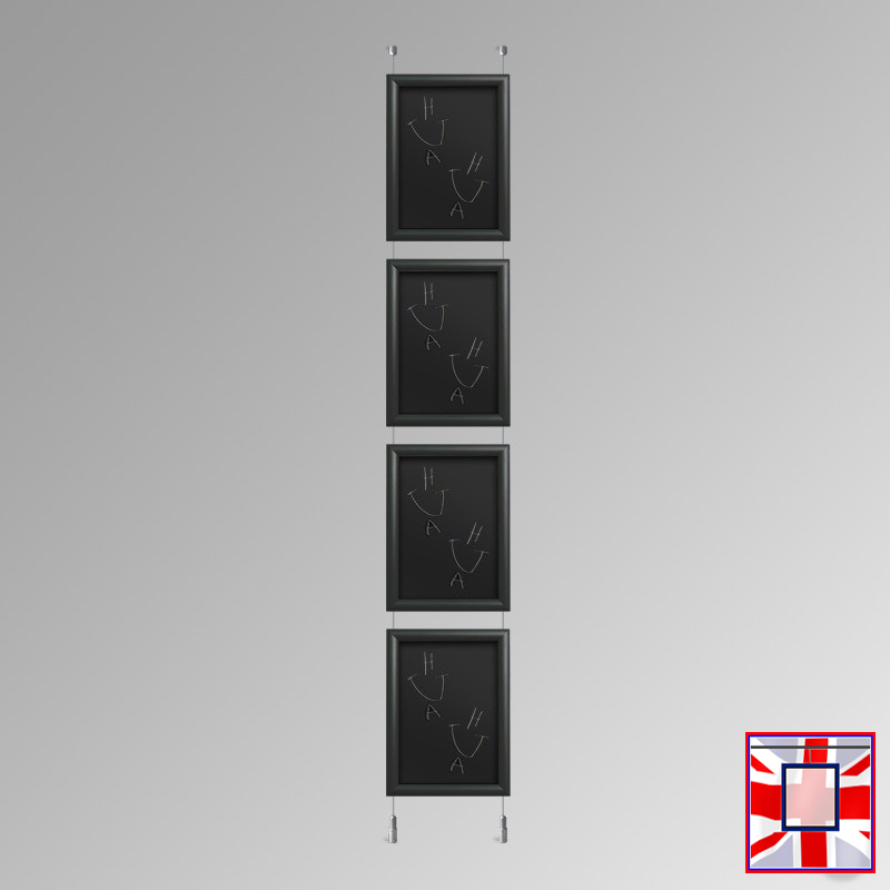 Black Chalkboard Hanging System – Ceiling to Floor
