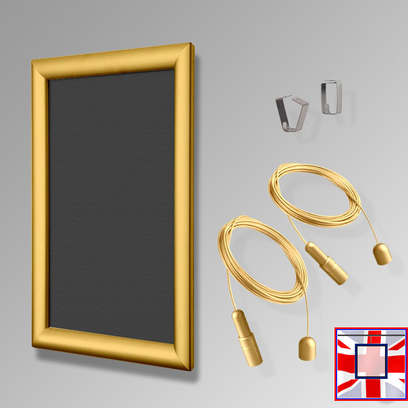 All GOLD Suspended Chalkboard Hanging Kit (Ceiling-to-Floor)