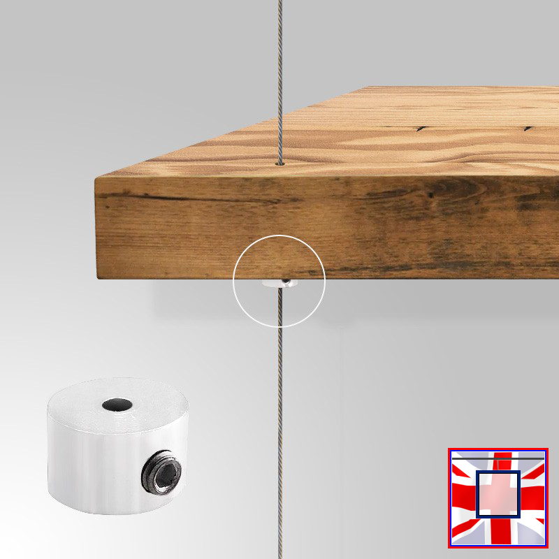 Under Shelf Support for Shelving with Cable Holes – Multiple Colours