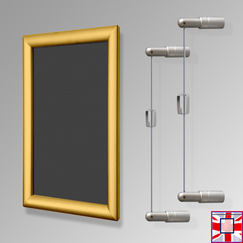 Gold Framed Chalkboard Hanging Kit