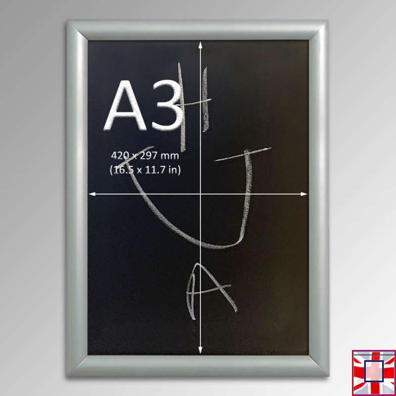 Black Framed Chalkboard Hanging Kit