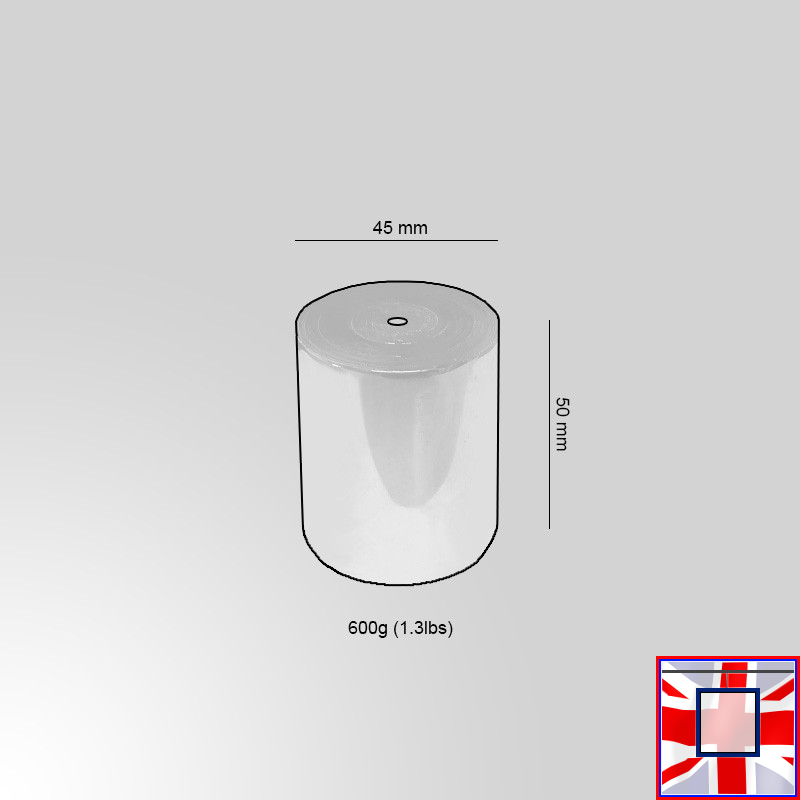 Chrome Wall Hanging Kit with 600g Weight on 4m Suspended Cable