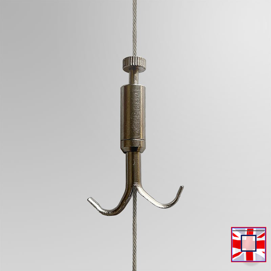 Double Captain Hook (40KG) – Picture Hanging Hook for Window Display