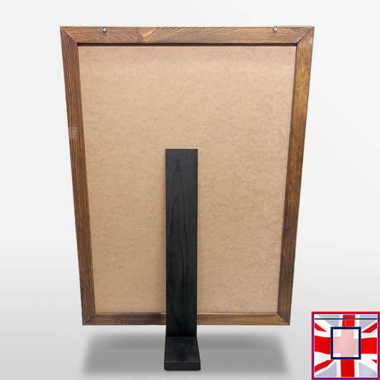 Wooden Chalkboard Frame on Black Easel – A1 & A2