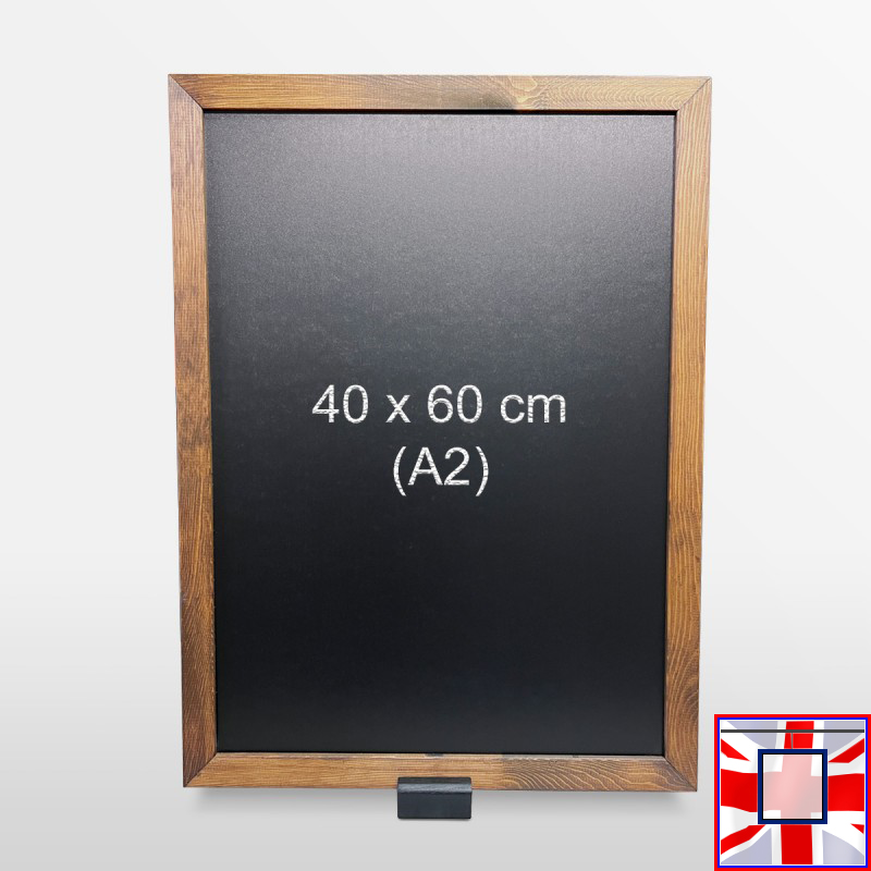 Wooden Chalkboard Frame on Black Easel – A1 & A2