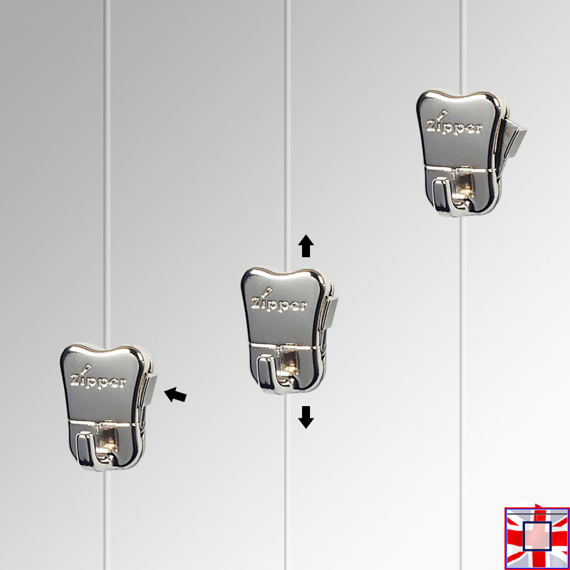 20kg Capacity Zipper Hook Picture Hangers (Set of 10)