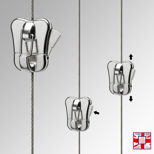 Heavy-duty 20kg Zipper Security Hooks – Anti-theft Picture Hangers (10 Pack)